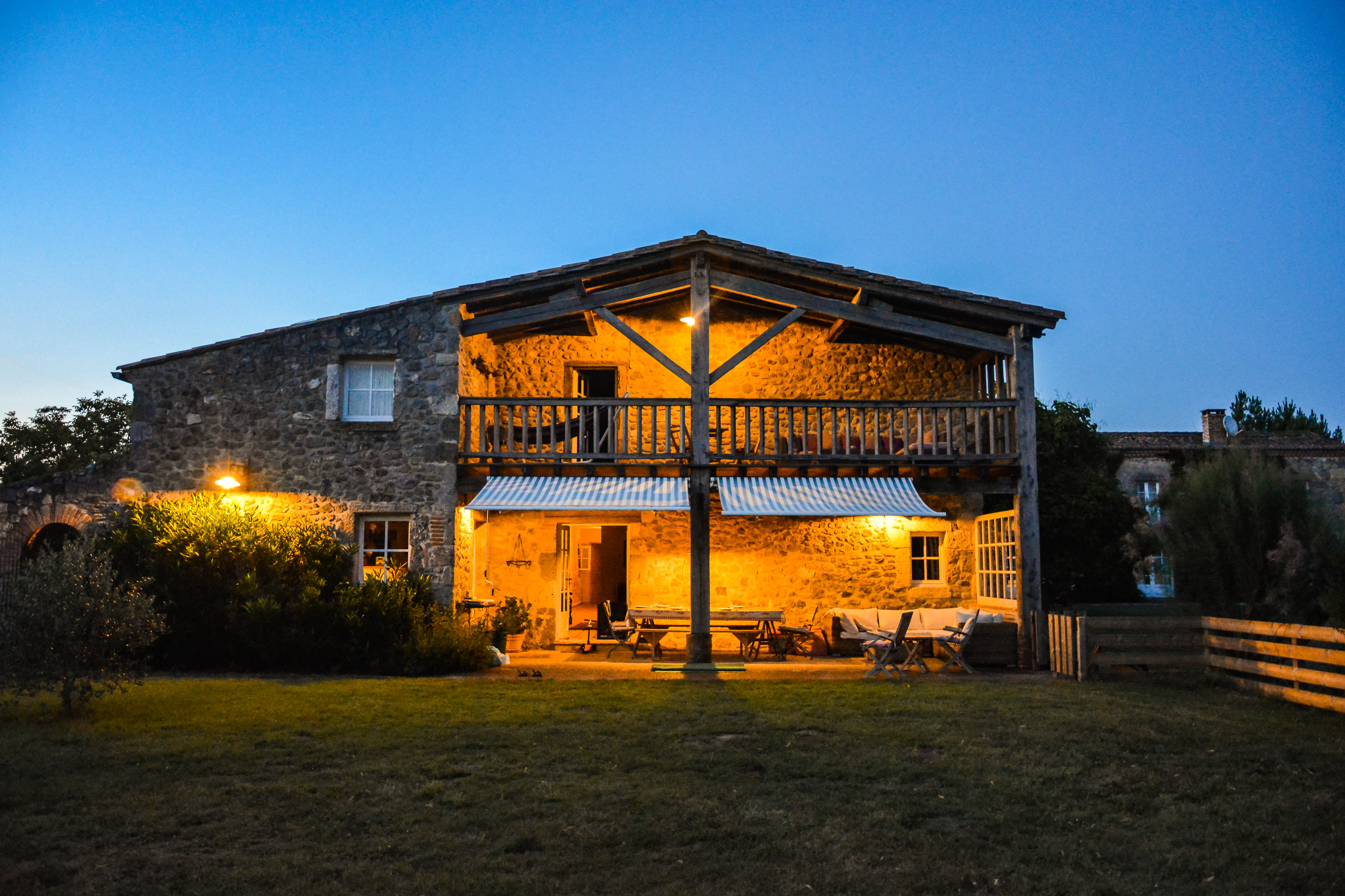 La Rouméguère au crépuscule