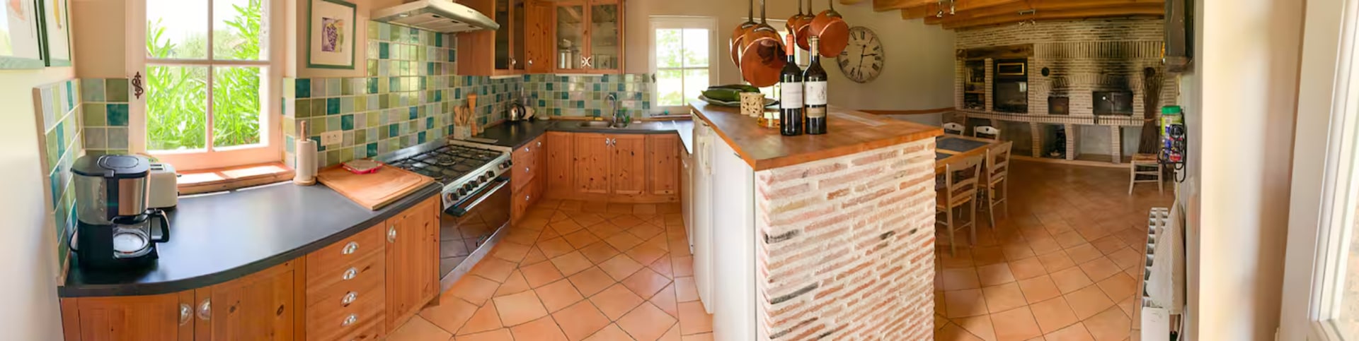 La cuisine ouverte de la maison